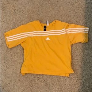 Yellow adidas t shirt